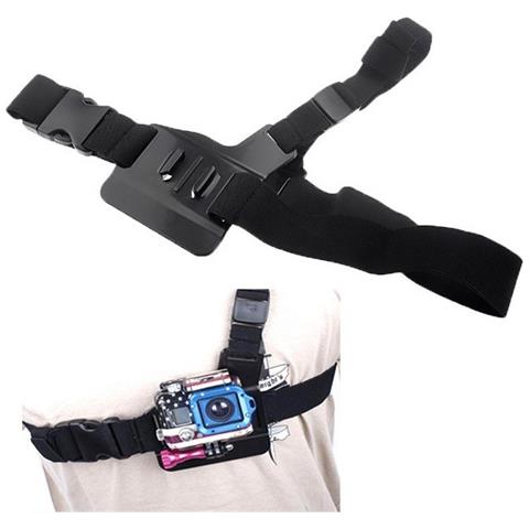 Fascia Elastica Sport Torace-spalla Regolabile Per Gopro Hero - Action Cam Nilox Trevi Black - Foto 1