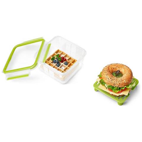 CLIP & GO XL Contenitore per il pranzo 1,3 L Verde, Trasparente 1 pz - Foto 2