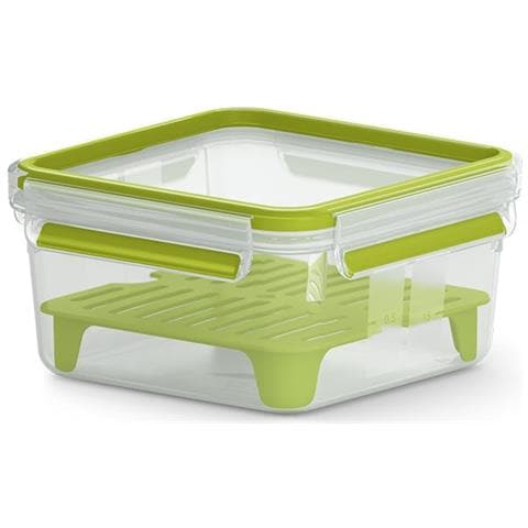 CLIP & GO XL Contenitore per il pranzo 1,3 L Verde, Trasparente 1 pz - Foto 1