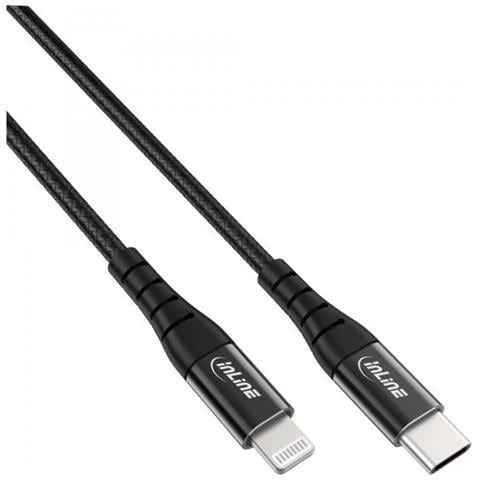 Cavo Usb-c Lightning, Per Ipad, Iphone, Ipod, Nero /alluminio, 2m Mfi - Foto 1