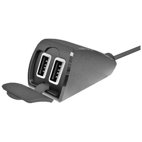 Usb-fix Trek, Doppio Caricatore Usb Resistente All?acqua, Fissaggio A Manubrio - Ultra Fast Charge - 5400 Ma - 12/24v - Foto 3