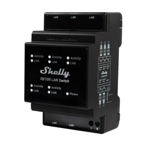 LAN Switch - Interrut DIN rail con 5 porte RJ45 ether - Foto 1