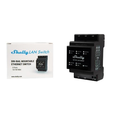 LAN Switch - Interrut DIN rail con 5 porte RJ45 ether - Foto 5