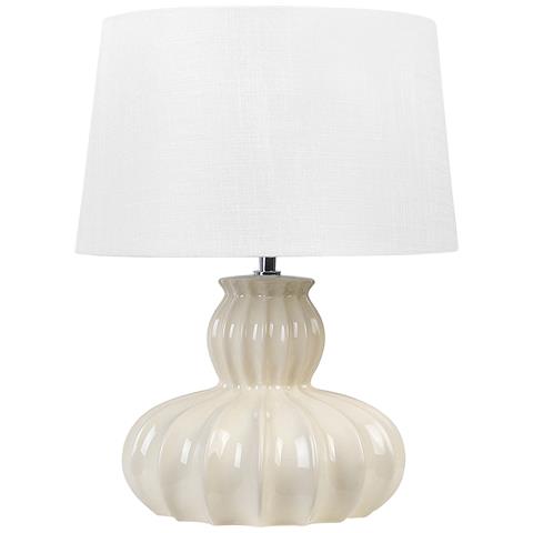 Lampada Da Tavolo Malabuka Ceramica Beige - Foto 2