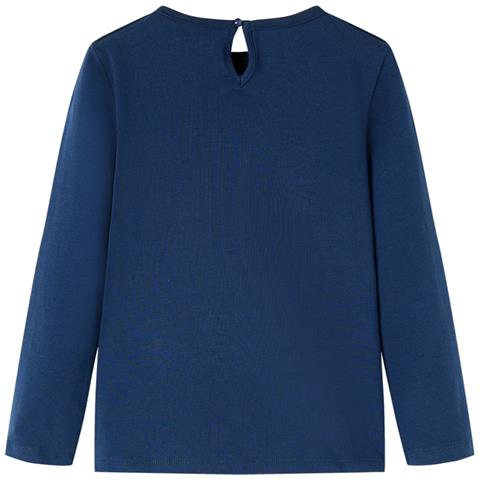 Maglietta Per Bambini Maniche Lunghe Blu Marino 140 - Foto 2