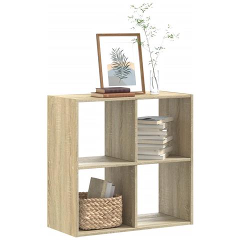 Libreria Rovere Sonoma 68,5x32x68,5 Cm In Legno Multistrato - Foto 1