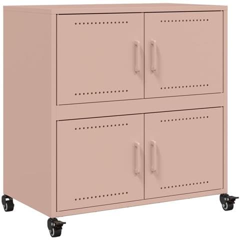 Credenza Rosa 68x39x72 cm in Acciaio - Foto 1