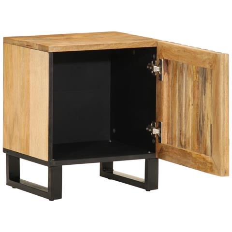 Comodini 2pz 40x34x46 Cm In Legno Massello Di Mango - Foto 3