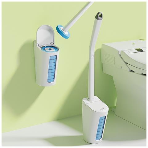 Scopino Usa E Getta Per Wc Con Ricariche Per Bacchetta Igienica (bacchetta+20 Ricariche) Lemon Flavor - Foto 2