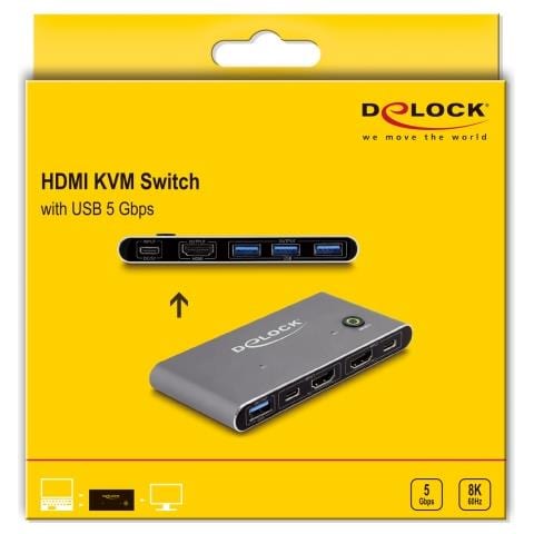 Switch KVM HDMI 8K 60 Hz con USB 5 Gbps - Foto 2