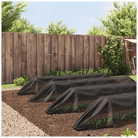 Tunnel A Rete 4pz Neri In Acciaio E Polietilene - Foto 3