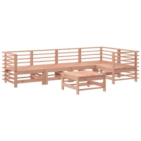 Set Salotto Da Giardino 6 Pz In Legno Massello Di Douglas - Foto 2
