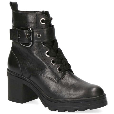 Black Casual Leather Booties Stivaletti Pelle Scarpe Donna Nero Eu 36, 9-25209-27-022 - Foto 2