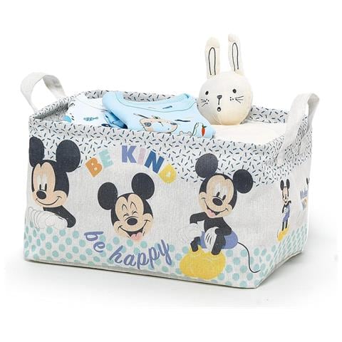 Cesto Con Manici Mickey Mouse 32x23x19cm - Foto 1