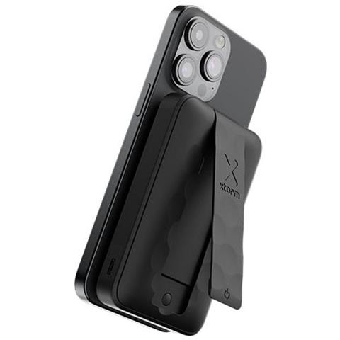 Powerbank 10 000mah Con Supporto Magnetico Wireless Fs5w101 E Funzione Stand, Nero - Foto 1