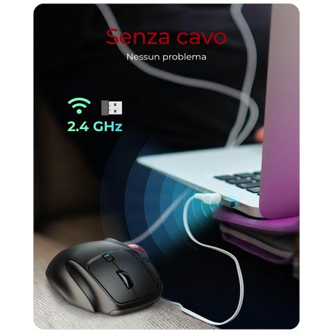 KSM-6101RF-EGT mouse Ufficio Mano destra RF Wireless 1000 DPI - Foto 2