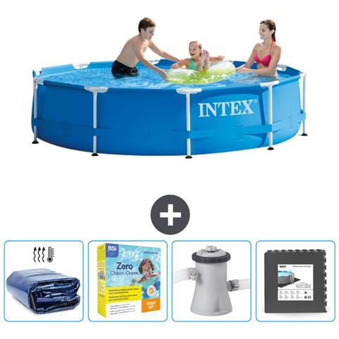 Piscina Fuori Terra - In Giro - 305x305x76 Cm - Blu - Include Accessori Coordinati Cb10 - Foto 1