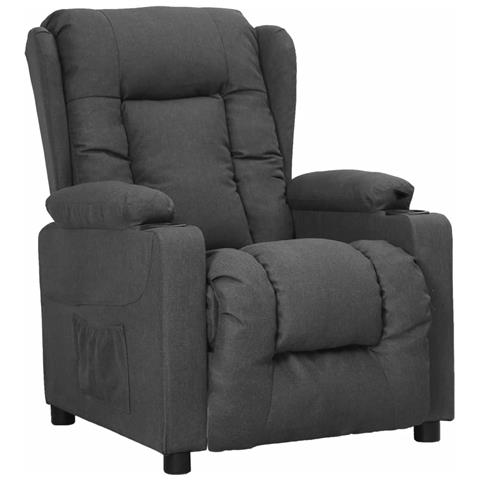 Lusso Casadino - Poltrona Alzapersona In Tessuto Grigio Scuro - Foto 1