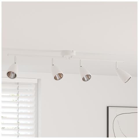 Faretto da soffitto 4 Vie Regolabile Bianco GU10 - Foto 2