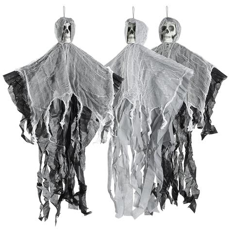 Decorazione Di Halloween Scheletri Appesi Set Spaventoso 3 Pezzi 90 Cm - Foto 1