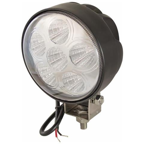 Faro Da Lavoro 6 Led Rotondo Ad Ampio Raggio 18w Ip67 - Foto 1