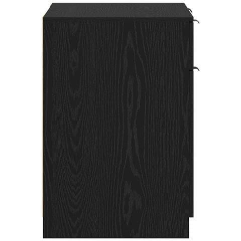 Scrivania Rovere nero 133 x 50 x 75 cm Legno multistrato - Foto 9