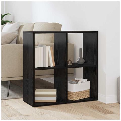 Armadio per Libri Rovere nero 69.5 x 29 x 69.5 cm - Foto 2