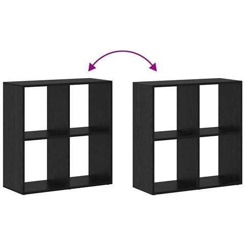 Armadio per Libri Rovere nero 69.5 x 29 x 69.5 cm - Foto 9