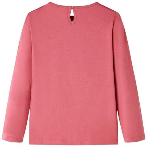 Maglietta da Bambina a Maniche Lunghe Rosa Antico 104 - Foto 2