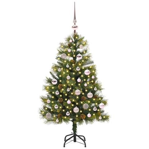 Albero di Natale artificiale pieghevole con coni Verde 150 cm - Foto 2