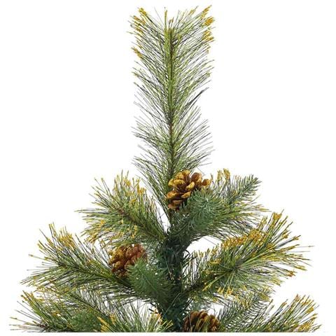 Albero di Natale artificiale pieghevole con coni Verde 150 cm - Foto 9