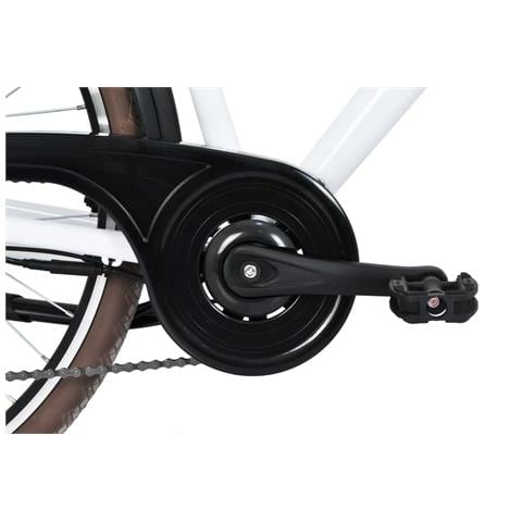 City Bike 28'' - E-bike Pieghevole In Alluminio, Ruote 28'', Cambio 21 Velocità, Motore 250 W, Batteria 36v X 10,4 Ah - Colore Bianco - Foto 2