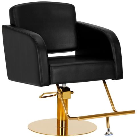 poltrona parrucchiere Turyn nero-oro - Foto 1
