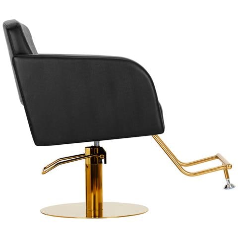 poltrona parrucchiere Turyn nero-oro - Foto 4
