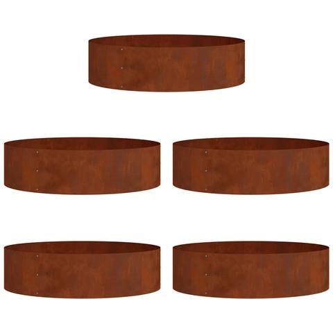Anello per vaso 5 pcs Marrone 80 x 80 x 20 cm - Foto 1