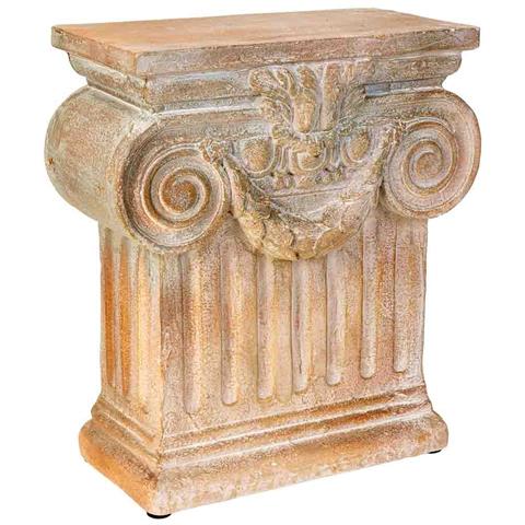 Colonna Decorativa In Magnesio Invecchiato 41,5x20x47h Cm - Foto 1