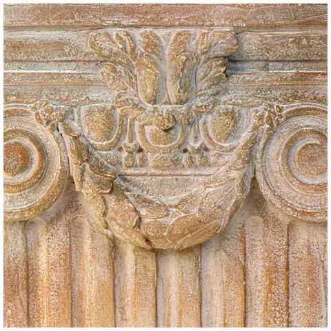 Colonna Decorativa In Magnesio Invecchiato 41,5x20x47h Cm - Foto 7