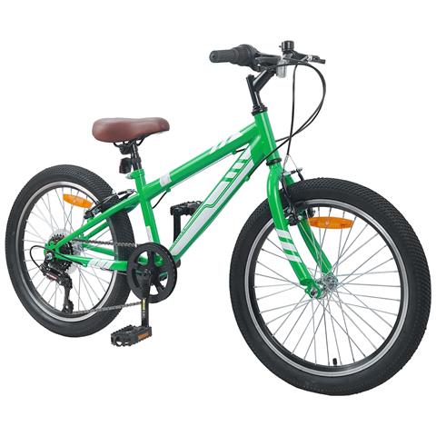 Mountain Bike 20 Pollici 6-Speed per bambini di 5-8 anni Verde - Foto 2