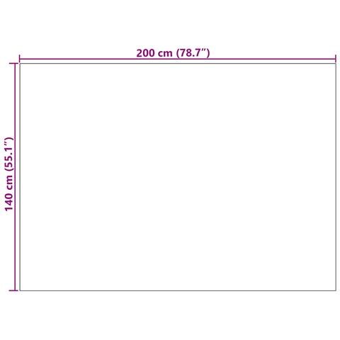 Tappeti per area HUARTE Crema 200 x 140 cm Poliestere - Foto 8