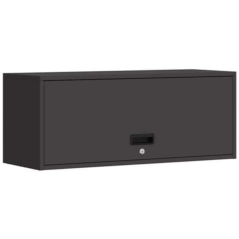 Armadio a muro per garage Nero 90 x 33 x 35 cm - Foto 1
