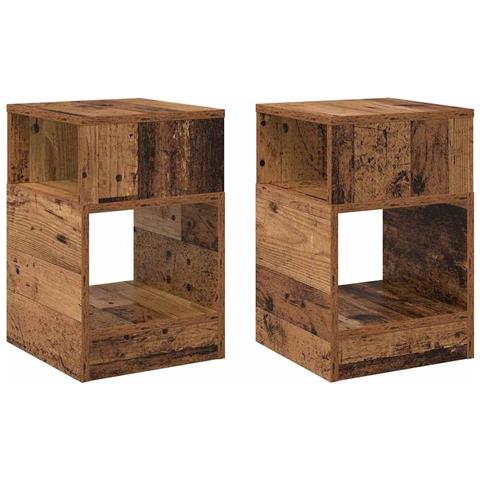 Tavolino 2 pcs Legno vecchio 30,5 x 30 x 45 cm - Foto 1