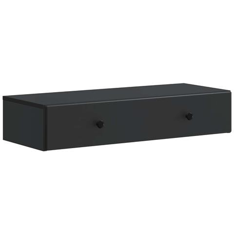 Tavolino da Parete Laterale Nero 87,5 x 34,5 x 17 cm - Foto 1