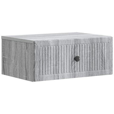 Armadio da Notte con cassetto Grigio Sonoma 49 x 34,5 x 20 cm - Foto 1