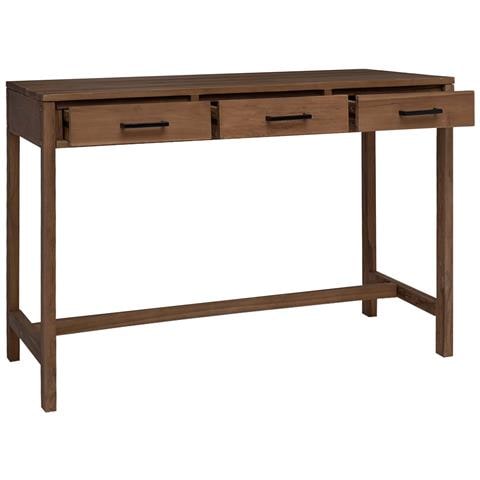 Scrivania con Cassetti Naturale Legno di teak solido - Foto 2