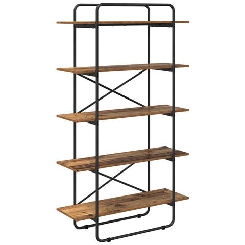 Libreria 5 livelli 100 x 35 x 175,5 cm PB Legno di quercia - Foto 1
