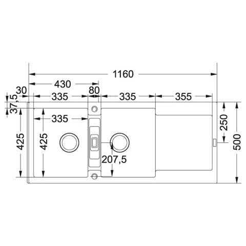 Lavello Maris Da Incasso MRG621 Colore Alluminio 2 Vasche Gocciolatoio - Foto 2