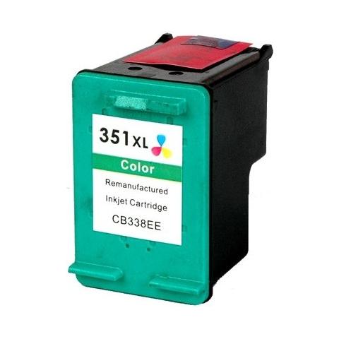 Cartuccia 351xl Colore Compatibile Per Hp Deskjet D4245 D4260 D4263 Cb338ee Capacità 18ml (6mlx3)  - Foto 1