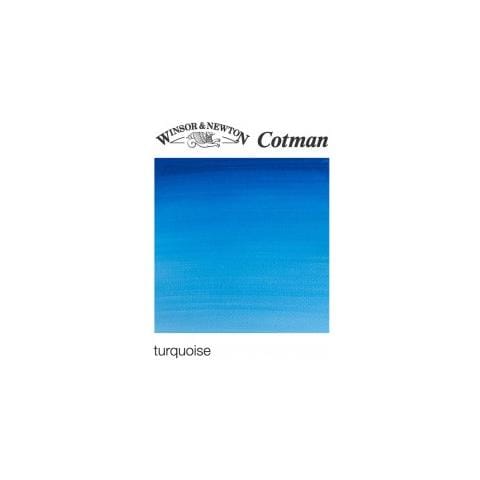 654 Cotman Acquerello 1/2 Godet Turchese - Foto 1