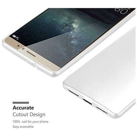 Custodia Compatibile Con Huawei Mate S In Argento Metallico - Coperchio Protettivo In Silicone Tpu Flessibile - Foto 2