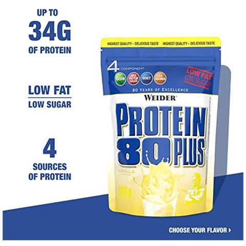 Protein 80 Plus Proteine, Sapore Vaniglia - 500 Gr - Foto 2